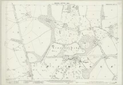 Cambridgeshire LIII.1 (includes: Arrington; Wimpole) - 25 Inch Map