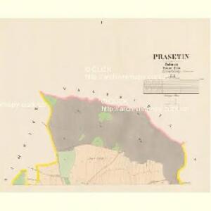 Prasetin - c6085-1-001 - Kaiserpflichtexemplar der Landkarten des stabilen Katasters