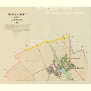 Medleschitz - c4544-1-001 - Kaiserpflichtexemplar der Landkarten des stabilen Katasters