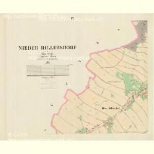 Nieder und Ober Hillersdorf - m0750-1-003 - Kaiserpflichtexemplar der Landkarten des stabilen Katasters