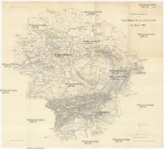Übersichtskarte für die Operationen der k. k. Nordarmee im Jahre 1866