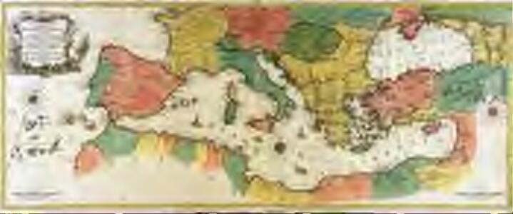 Carte geographique representant la mer Mediterranée ou la seconde partie du théatre de la guerre entre les Russes et les Turcs