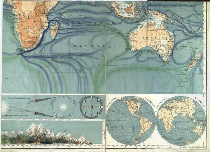 Physikalische Wandkarte der Erde in Merkartor's Projection