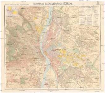 Budapest székesföváros térképe