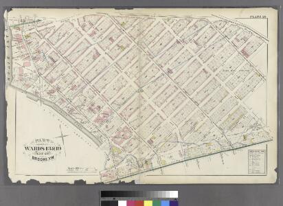 [Plate 20: Bounded by S. 11th Street, Division Avenue, Broadway, Heyward Street, Harrison Avenue, Middleton Street, Marcy Avenue, Flushing Avenue, Classon Avenue, Kent Avenue and 1st Street.]