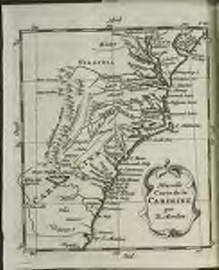 Nouvelle carte de la Caroline / par R. Morden.; L'Amerique angloise, ou Description des isles et terres du roi d'Angleterre, dans l'Amérique. Avec de nouvelles cartes de chaque isle & terres. Traduit de l'anglois.