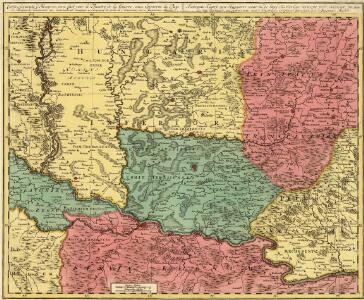 Carte Accurate d'Hongrie, ou se fait voir le Theatre de la Guerre, aux Environs les Pays de Belgrade, Temisvar, etc.