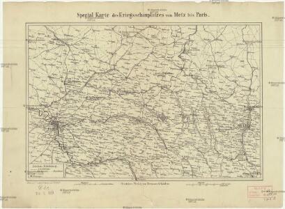Special Karte des Kriegsschauplatzes von Metz bis Paris