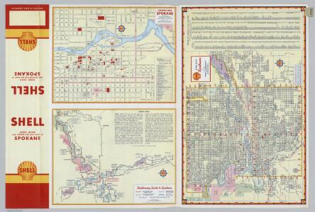 Downtown Spokane.  Street Map of Spokane.  Sightseeing Guide to Spokane.