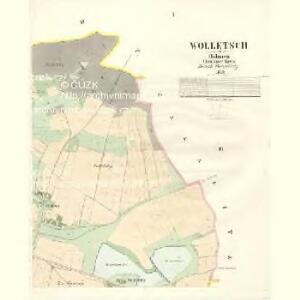 Wolletsch - c8756-1-001 - Kaiserpflichtexemplar der Landkarten des stabilen Katasters