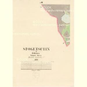Stogetschin - c7351-1-003 - Kaiserpflichtexemplar der Landkarten des stabilen Katasters