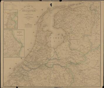 Carte de la Hollande comprenant le Limbourg Hollandais et le Gd. Duché de Luxembourg.