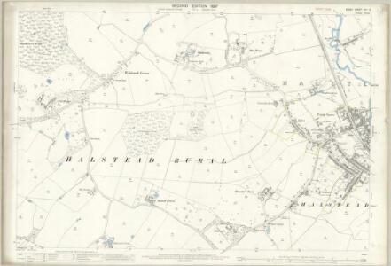 Essex (1st Ed/Rev 1862-96) XVI.12 (includes: Gosfield; Halstead Rural; Halstead Urban) - 25 Inch Map