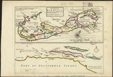 The island of Bermudos divided into its tribes, with the castles, forts &c. ; [Part of Providence Island]