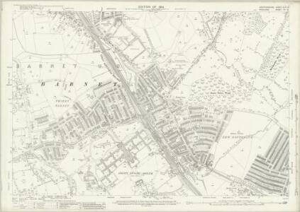Hertfordshire XLVI.13 (includes: East Barnet; Finchley; Friern Barnet; Southgate; Wood Green) - 25 Inch Map