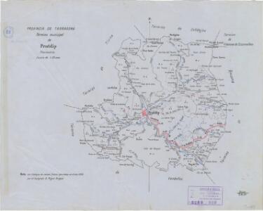 Mapa planimètric de Pratdip