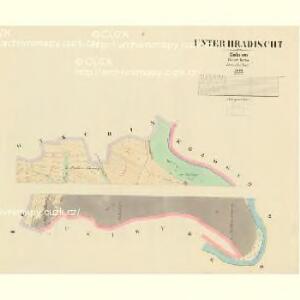Unter Hradischt - c1292-1-001 - Kaiserpflichtexemplar der Landkarten des stabilen Katasters