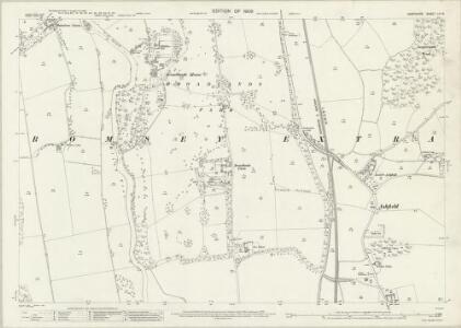 Hampshire and Isle of Wight LVI.8 (includes: Nursling and Rownhams; Romsey Extra; Romsey Infra) - 25 Inch Map