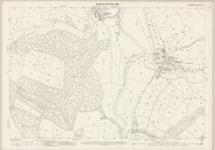 Derbyshire XXIV.13 (includes: Beeley; Darley; Edensor; Great Rowsley; Nether Haddon) - 25 Inch Map