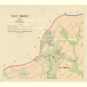 Unter Chodau - c1295-1-001 - Kaiserpflichtexemplar der Landkarten des stabilen Katasters