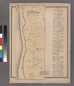 Plate 24: Northern part of Town of Yonkers, adjacent to the River.