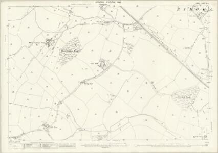 Essex (1st Ed/Rev 1862-96) XI.1 (includes: Birdbrook; Ridgewell; Stambourne) - 25 Inch Map