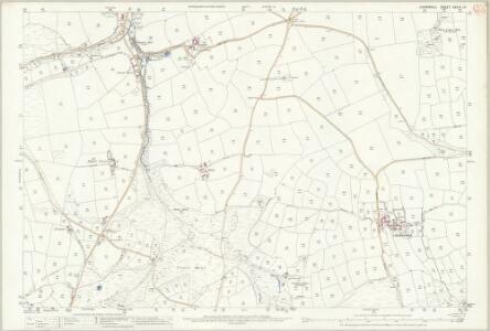 Cornwall XXXIV.13 (includes: Lanivet; Lanlivery; Luxulyan) - 25 Inch Map
