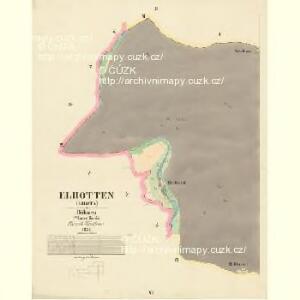 Elhotten (Lhota) - c3928-1-002 - Kaiserpflichtexemplar der Landkarten des stabilen Katasters