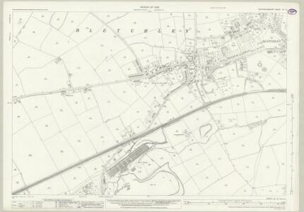 Buckinghamshire XV.13 (includes: Bletchley; Newton Longville) - 25 Inch Map