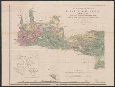 Carte orographique et géognostique de l'île de Crête (H KPHTH)