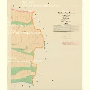 Mahausch (Mahauss) - c4349-1-002 - Kaiserpflichtexemplar der Landkarten des stabilen Katasters