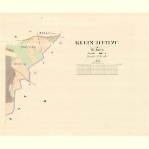 Klein Deitze - m0609-1-002 - Kaiserpflichtexemplar der Landkarten des stabilen Katasters