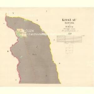 Koslau (Koyssl) - m1318-1-001 - Kaiserpflichtexemplar der Landkarten des stabilen Katasters