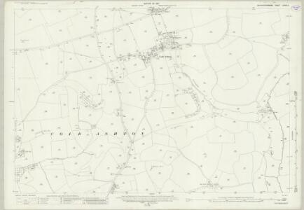 Gloucestershire LXXVII.3 (includes: Cold Ashton; Marshfield) - 25 Inch Map