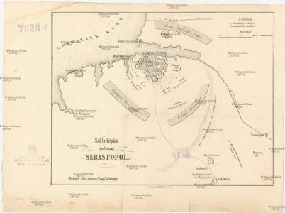 Schlachtplan der Festung Sebastopol