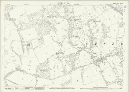 Surrey XXVII.12 (includes: Oxted; Tandridge) - 25 Inch Map