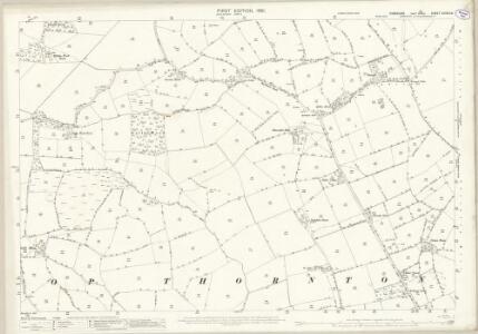 Yorkshire CXXXVI.8 (includes: Bishop Thornton; Markington With Wallerthwaite; Sawley) - 25 Inch Map