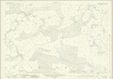 Monmouthshire XXIV.6 (includes: Llanbadog Fawr; Llangybi Fawr) - 25 Inch Map