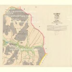 Sabrt (Zabrdy) - c9016-1-002 - Kaiserpflichtexemplar der Landkarten des stabilen Katasters