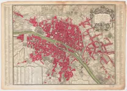 Plan de Paris : divisé en seize quartiers en execution de l'ordonnance du bureau de la ville du 24 Fevrier 1744