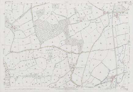 Somerset LXXXVII.12 (includes: Combe St Nicholas; Ilminster Without; Knowle St Giles) - 25 Inch Map