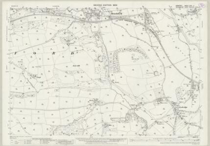 Somerset LXVII.11 (includes: Brushford; Dulverton; Morebath) - 25 Inch Map