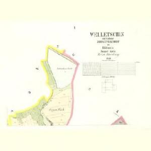 Welletschin - c8353-1-001 - Kaiserpflichtexemplar der Landkarten des stabilen Katasters