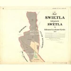 Swietla - c7618-1-001 - Kaiserpflichtexemplar der Landkarten des stabilen Katasters