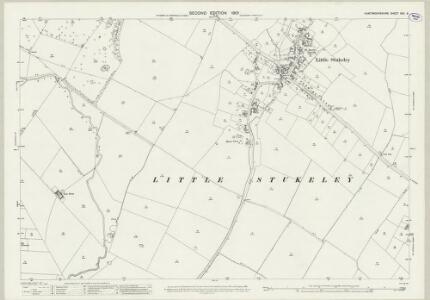 Huntingdonshire XVII.8 (includes: Alconbury; The Stukeleys) - 25 Inch Map