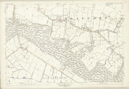 Staffordshire XXXII.16 (includes: Draycott In The Clay; Hanbury; Marchington; Newborough) - 25 Inch Map
