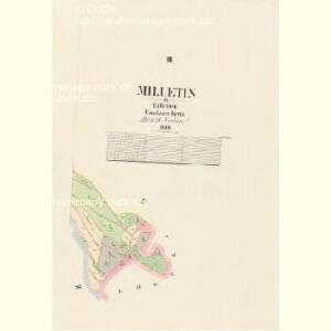 Milletin - c4656-1-002 - Kaiserpflichtexemplar der Landkarten des stabilen Katasters