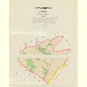 Hirschberg - m1066-2-001 - Kaiserpflichtexemplar der Landkarten des stabilen Katasters