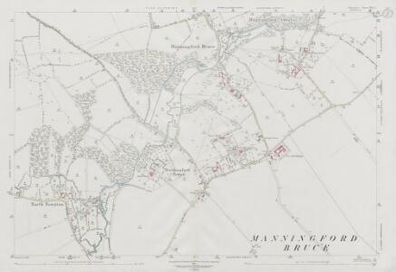 Wiltshire XLI.7 (includes: Manningford; North Newnton; Pewsey) - 25 Inch Map
