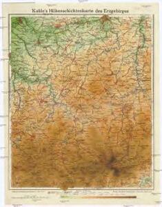 Kahle's Höhenschichtenkarte des Erzgebirges